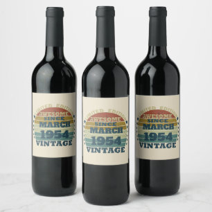 Étiquette Pour Bouteilles De Vin Soixante-dix ans personnalisés pour un 70e anniver