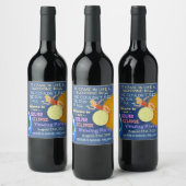 Étiquette Pour Bouteilles De Vin Solaire Eclipse Party Funny Retro Sun Viewing 2017 (Bouteilles)