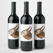 Étiquette Pour Bouteilles De Vin Soleil à l'envers (Bouteilles)