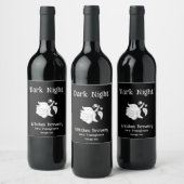 Étiquette Pour Bouteilles De Vin Sorcière classe "nuit noire" (Bouteilles)