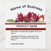 Étiquette Pour Bouteilles De Vin Sorrel & Ginger Label (Étiquettes simples)