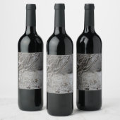 Étiquette Pour Bouteilles De Vin Sous une couverture de neige (Bouteilles)