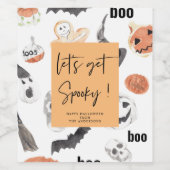 Étiquette Pour Bouteilles De Vin Soyons Éffrayants | Parti Halloween | (Étiquettes simples)