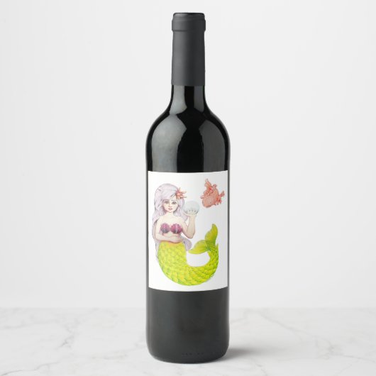 Étiquette Pour Bouteilles De Vin Soyons sirènes ! (Devant)