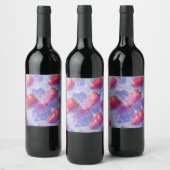 Étiquette Pour Bouteilles De Vin Splash de raisins de fraise (Bouteilles)