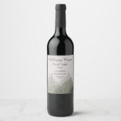 Étiquette Pour Bouteilles De Vin Squelette feuille (Devant)