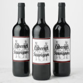Étiquette Pour Bouteilles De Vin Squelettes (Bouteilles)