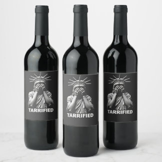 Étiquette Pour Bouteilles De Vin Statue Liberty New York Amérique arrimée