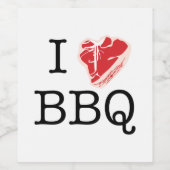 Étiquette Pour Bouteilles De Vin Steak (Étiquettes simples)