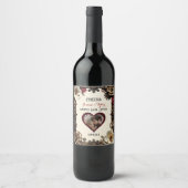 Étiquette Pour Bouteilles De Vin Steampunk Heureusement Après | Mariage (Devant)