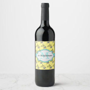 Étiquette Pour Bouteilles De Vin Stéthoscopes drôles pour des médecins sur le no