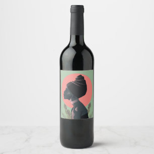 Étiquette Pour Bouteilles De Vin Stimulateur africain de lebel
