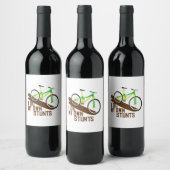 Étiquette Pour Bouteilles De Vin Stunts VTT (Bouteilles)