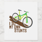 Étiquette Pour Bouteilles De Vin Stunts VTT (Étiquettes simples)