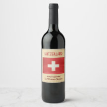 Suisse Étiquette du vin