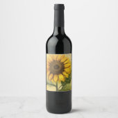Étiquette Pour Bouteilles De Vin Sunflower (Devant)