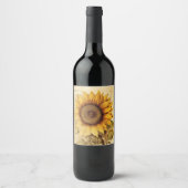 Étiquette Pour Bouteilles De Vin Sunflower (Devant)