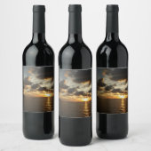 Étiquette Pour Bouteilles De Vin Sunrise aux îles Virgin (Bouteilles)