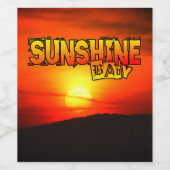 Étiquette Pour Bouteilles De Vin Sunshine Baby (Étiquettes simples)