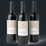 Étiquette Pour Bouteilles De Vin Super les années 70 Sun Boho Funny Baby shower Fav<br><div class="desc">Super les années 70 Sun Boho Funny Baby shower Favorisé Étiquette Vin</div>