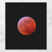 Étiquette Pour Bouteilles De Vin Super Wolf Blood Moon Red (Étiquettes simples)