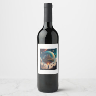 Étiquette Pour Bouteilles De Vin Surreal world