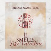 Étiquette Pour Bouteilles De Vin Sweet Valentine’s Day Nutcracker Love Wine Labels (Étiquettes simples)