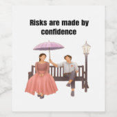 Étiquette Pour Bouteilles De Vin T-shirt citant les motifs (Étiquettes simples)