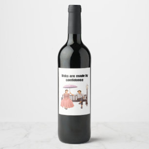 Étiquette Pour Bouteilles De Vin T-shirt citant les motifs