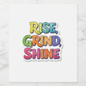 Étiquette Pour Bouteilles De Vin T-shirt foncé de base (Étiquettes simples)