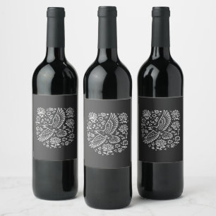 Étiquette Pour Bouteilles De Vin T-shirt Raven de Transformation