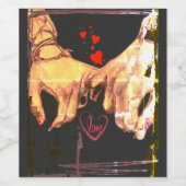 Étiquette Pour Bouteilles De Vin T-shirt "verrouillé 2 U" (Étiquettes simples)