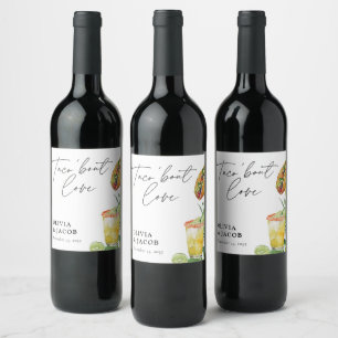 Étiquette Pour Bouteilles De Vin Taco à propos d'Amour Cadeau de Mariage Mexicain p