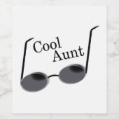 Étiquette Pour Bouteilles De Vin Tante cool (Étiquettes simples)