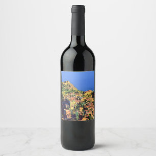Étiquette Pour Bouteilles De Vin TAORMINE - Sicile -