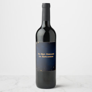 Étiquette Pour Bouteilles De Vin Tapis de souris citation Je ne discute pas, j'expl
