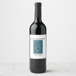 Étiquette Pour Bouteilles De Vin Tarot Les Amoureux Enterrement de Vie de Jeune Fil