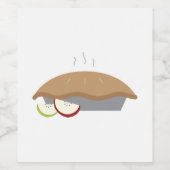 Étiquette Pour Bouteilles De Vin Tarte à la pomme (Étiquettes simples)