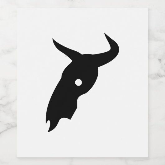 Étiquette Pour Bouteilles De Vin Taureau du sud-ouest (Étiquettes simples)