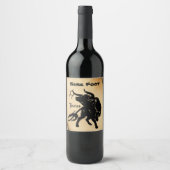 Étiquette Pour Bouteilles De Vin Taurus puissant le Zodiaque Bull (Devant)