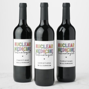 Étiquette Pour Bouteilles De Vin Technologue en médecine nucléaire sur mesure CNMT