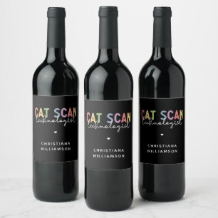 Étiquette Pour Bouteilles De Vin Technologue en numérisation CAT personnalisée Cade