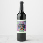 ÉTIQUETTE POUR BOUTEILLES DE VIN TECKEL (Devant)