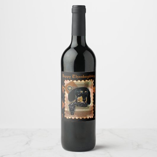 ÉTIQUETTE POUR BOUTEILLES DE VIN TECKEL (Devant)