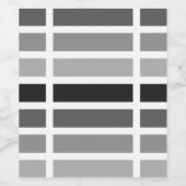 Étiquette Pour Bouteilles De Vin Teintes gris argenté (Étiquettes simples)