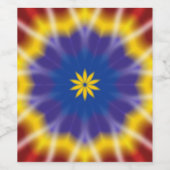 Étiquette Pour Bouteilles De Vin Teinture arc-en-ciel (Étiquettes simples)