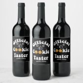 Étiquette Pour Bouteilles De Vin Témoignage officiel Amateurs de biscuits Noël (Bouteilles)