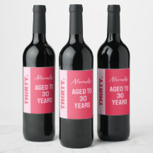 Tendance Bold rose et rouge fille 30e anniversaire