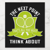 Étiquette Pour Bouteilles De Vin Tennis- (Étiquettes simples)