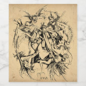 Étiquette Pour Bouteilles De Vin Tentations de St Anthony (Étiquettes simples)